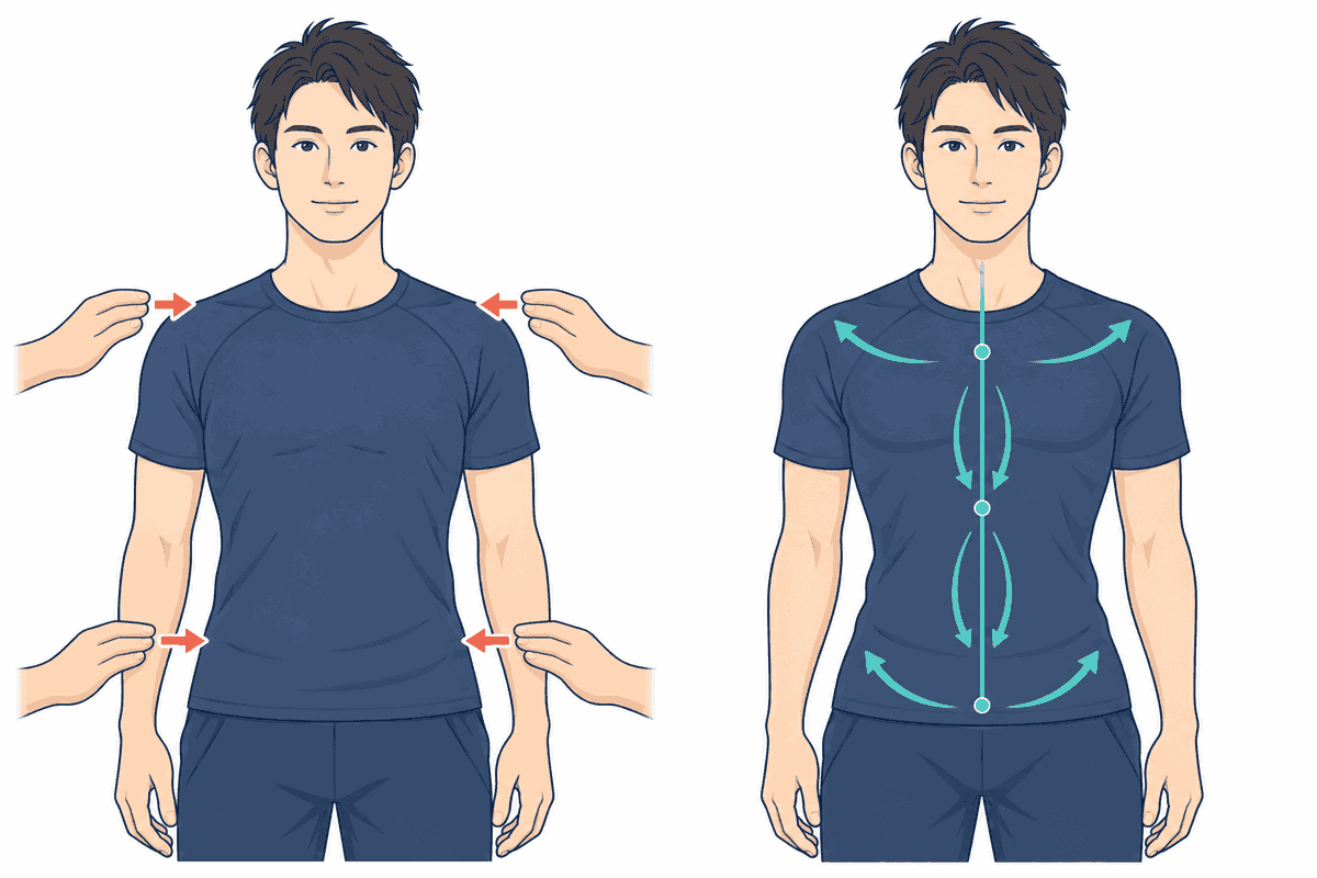 外から加わる力と、自分の中で作る力の違い