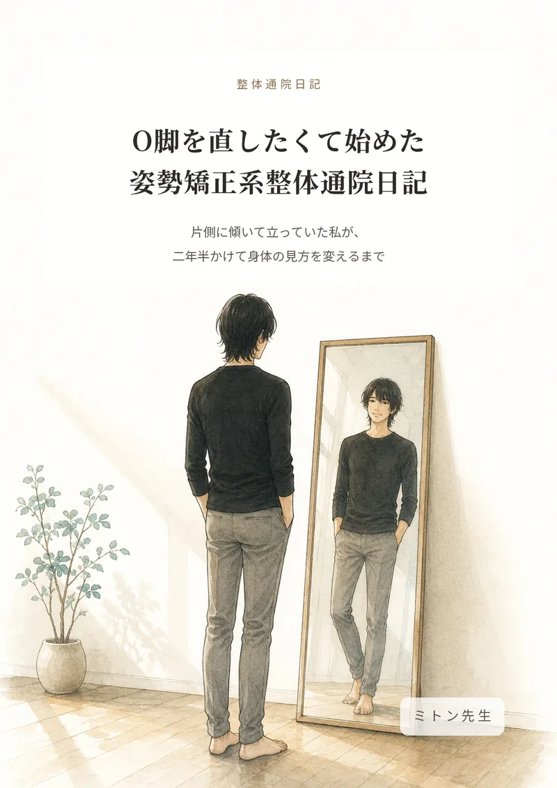 『O脚を直したくて始めた姿勢矯正系整体通院日記』の表紙